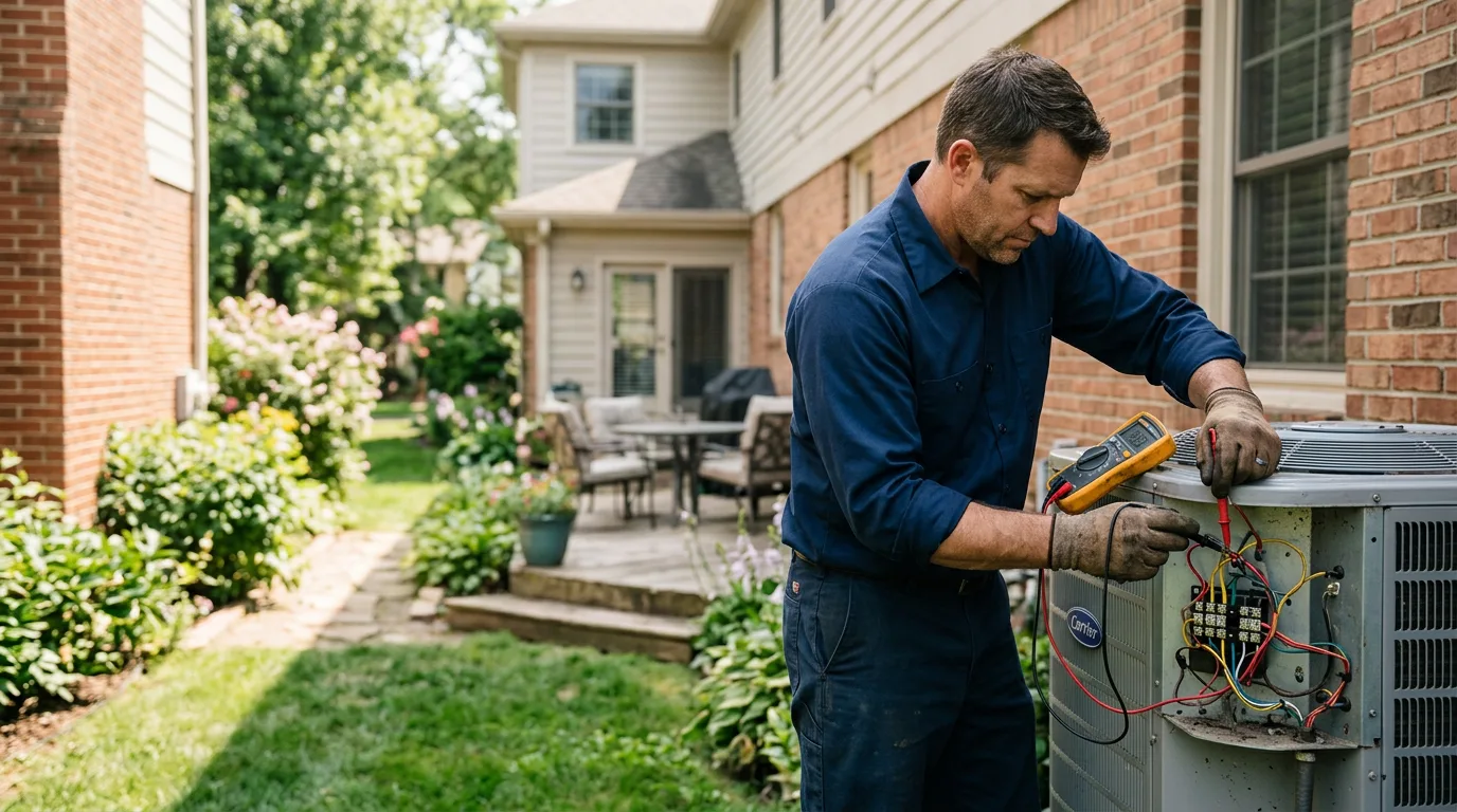 HVAC technician working near Smithburg, WV
